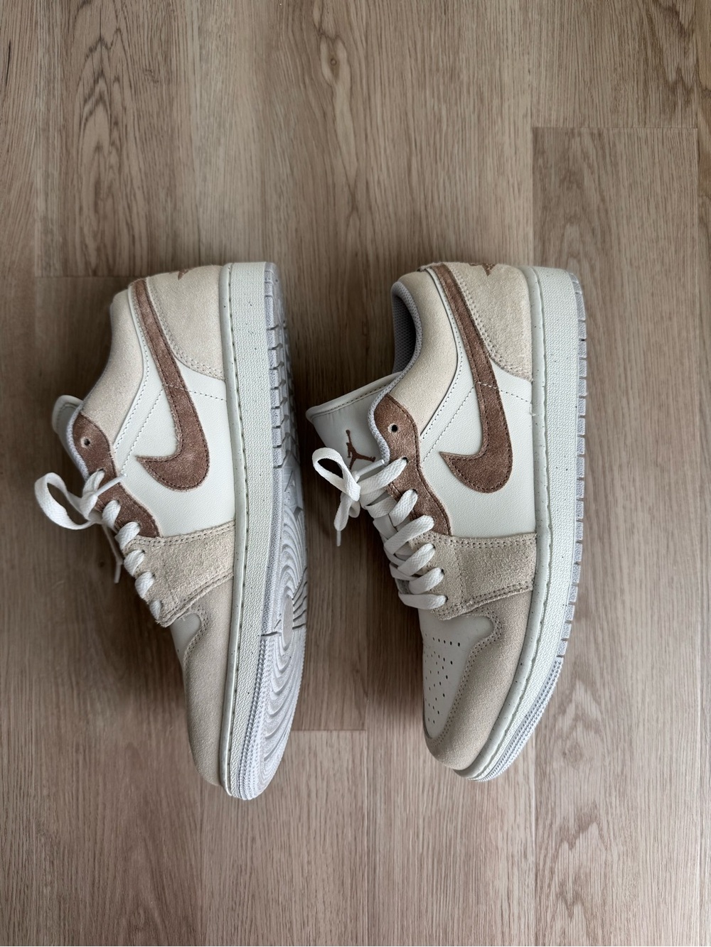 Air Jordan 1 Low Shoes Archaeo Brown, Size 9.5